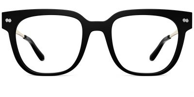 Mixed Material Black Gold Metal