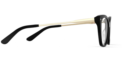 Mixed Material Black Gold Metal