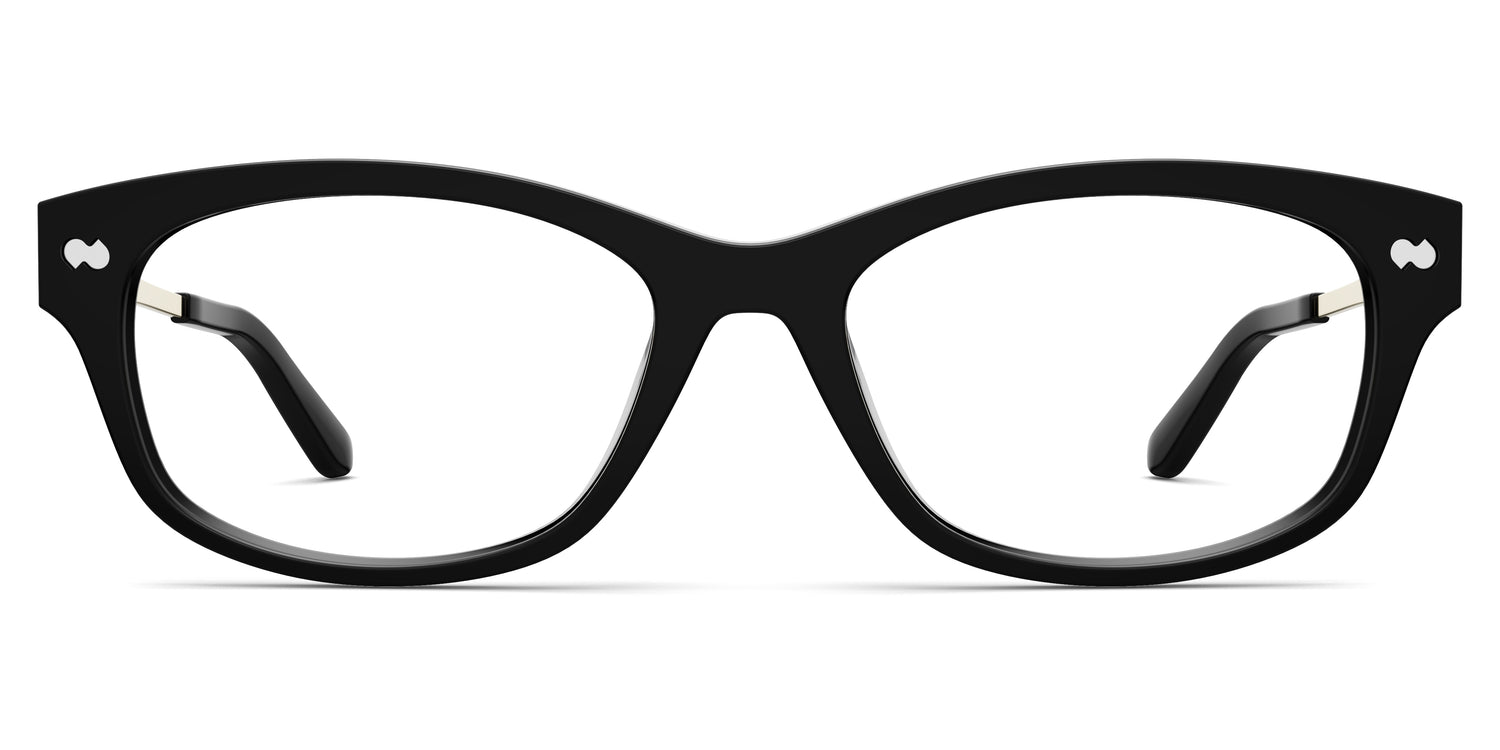 The Addison - Black Acetate Gold Metal