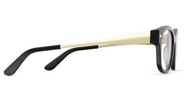 The Addison - Black Acetate Gold Metal