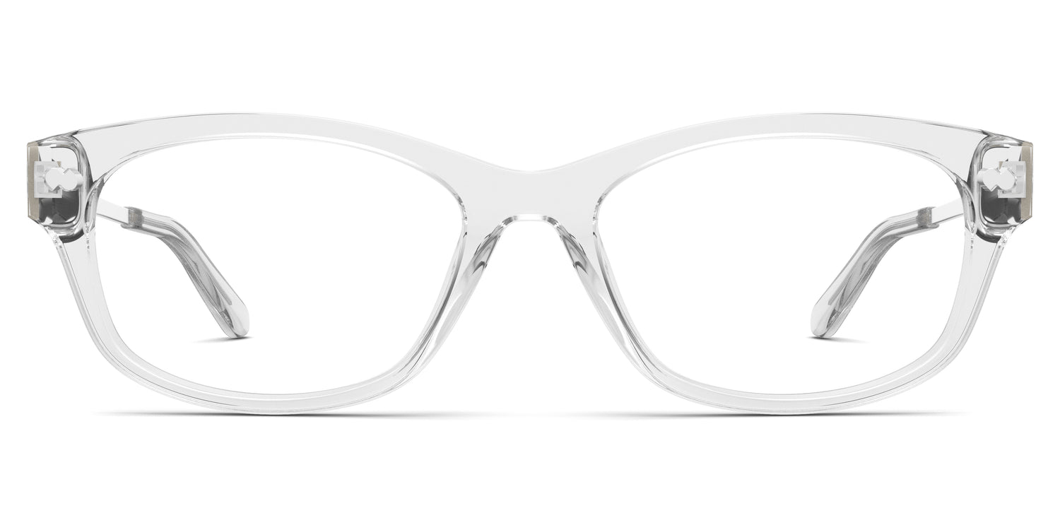 The Addison - Crystal Clear Acetate Silver Metal