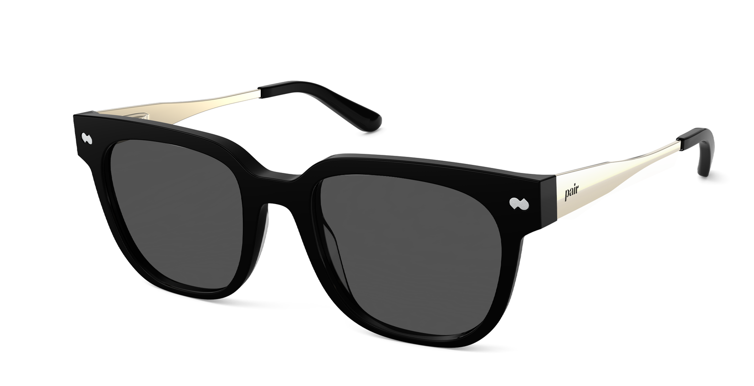 The Murphy - Mixed Material Black Gold Metal Sun