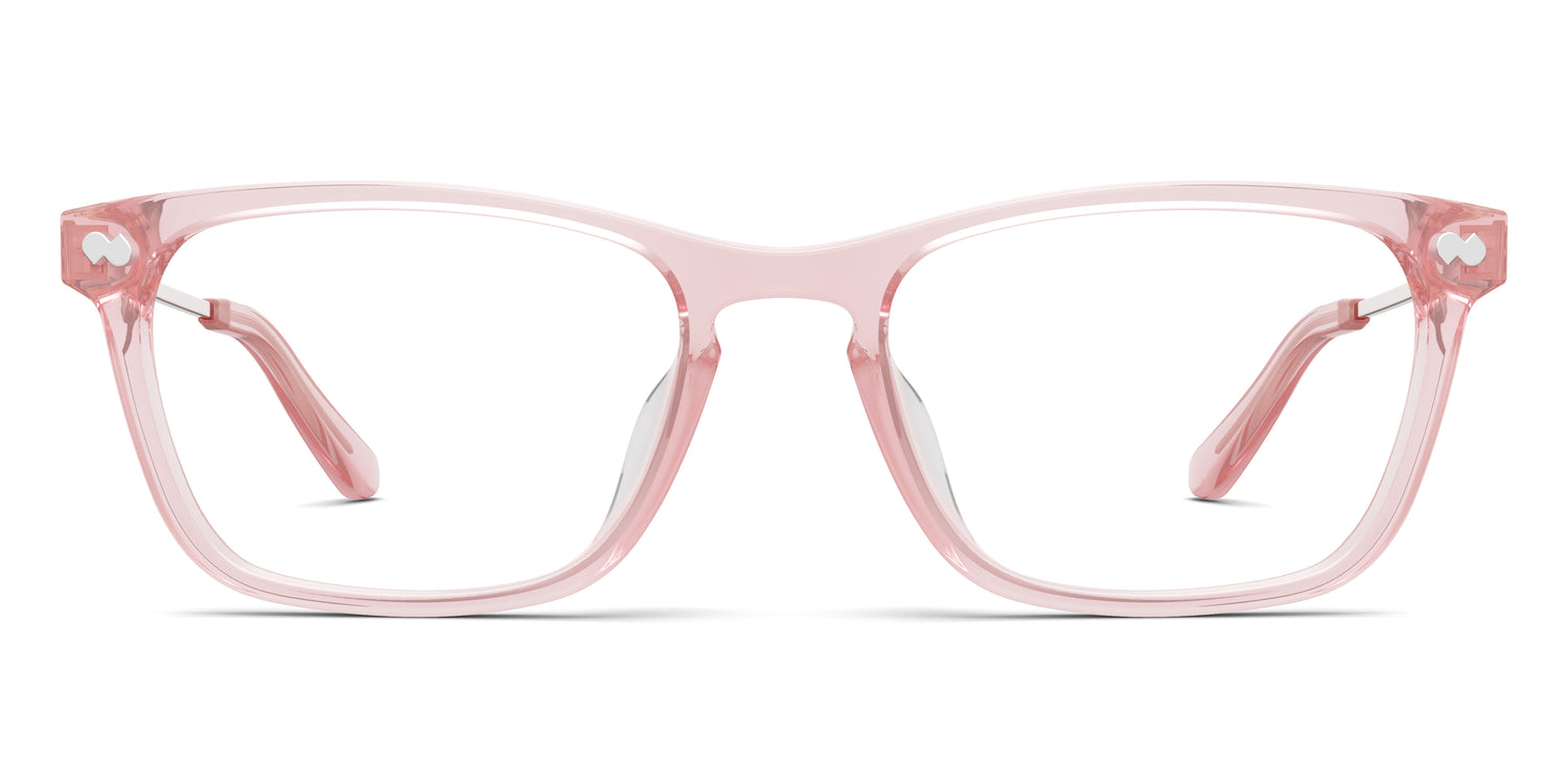 The Casper - Pink Clear Acetate Rose Gold Metal