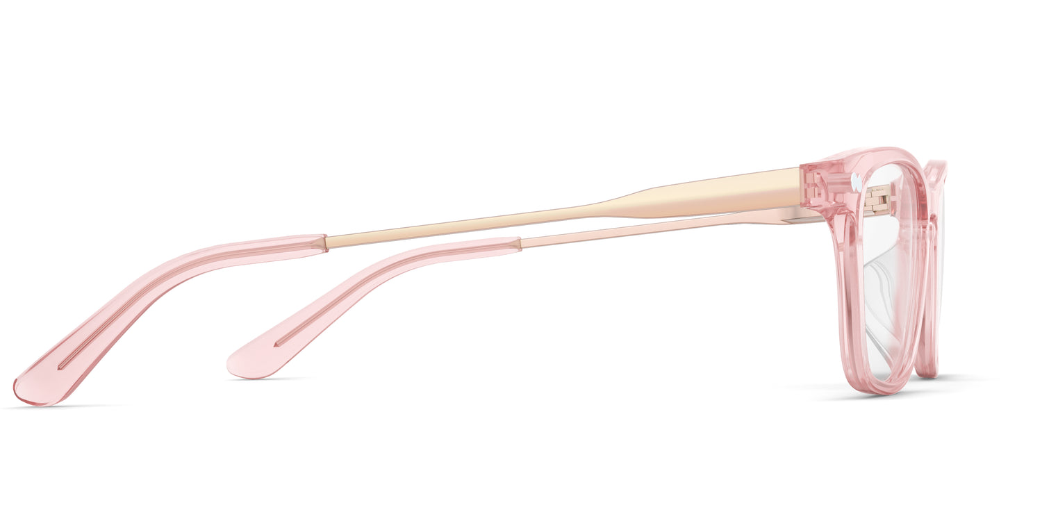 The Casper - Pink Clear Acetate Rose Gold Metal
