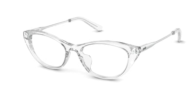 The ella - Crystal Clear Acetate Silver Metal
