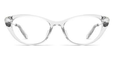 The ella - Crystal Clear Acetate Silver Metal