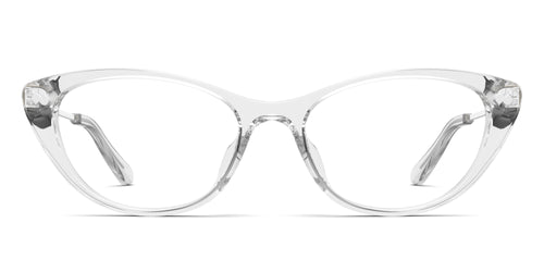 The ella - Crystal Clear Acetate Silver Metal