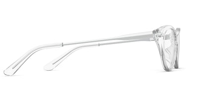 The ella - Crystal Clear Acetate Silver Metal