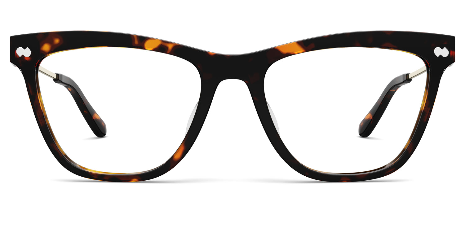 The Harper - Tortoise Acetate Gold Metal