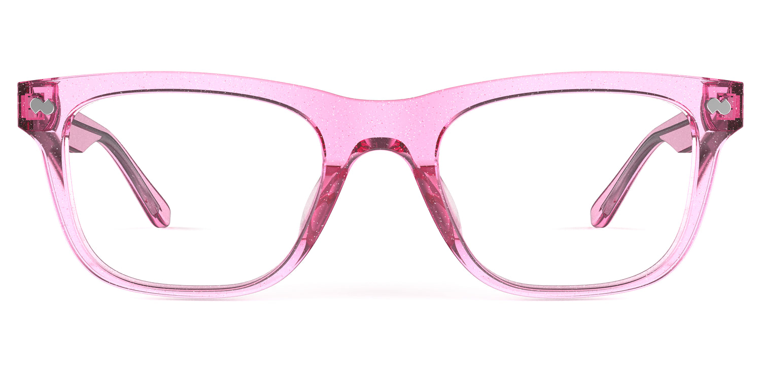 The Jessie - Pink Glitter Clear